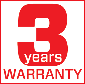 3 year warranty (2+1)