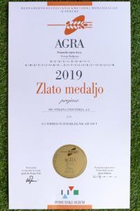 2019-08 Agra - zlata nagrada